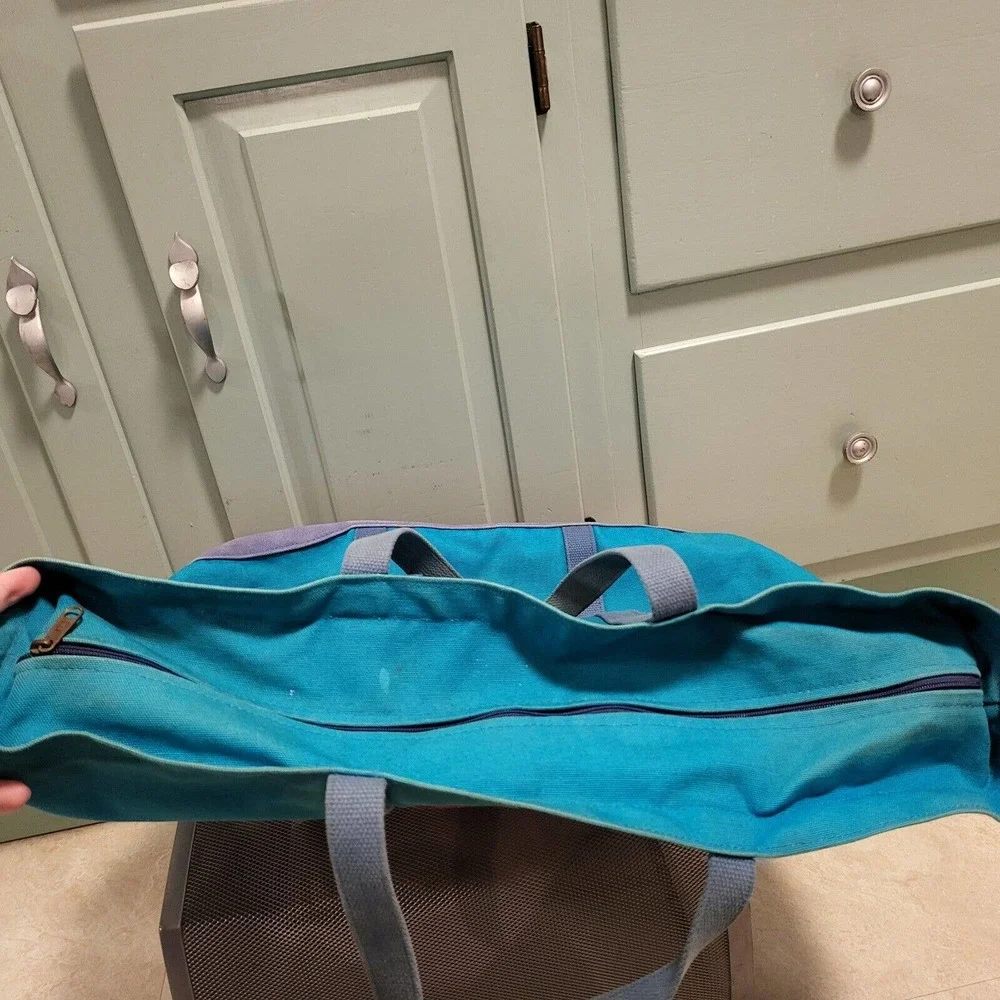 VTG‎ 70s 80s Pepsi-Cola Soda XL Canvas Boat & Tote Blue Red Zip Carry Bag RARE